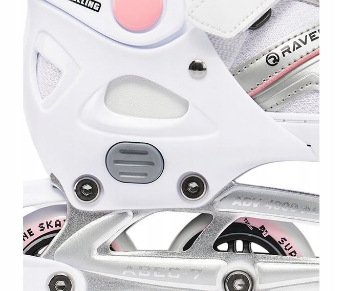 Rolki Regulowane RAVEN Pulse White/Pink 37-40