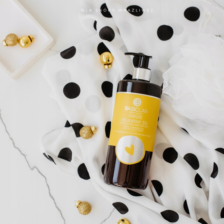BasicLab Żel pod prysznic do mycia ciała głowy i włosów dla całej