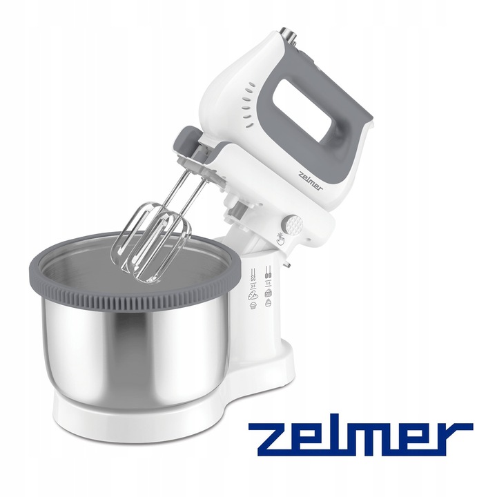 MIKSER RĘCZNY ZELMER LEKKI ROBOT KUCHENNY LED MISA 3,8L SUPER SILENT