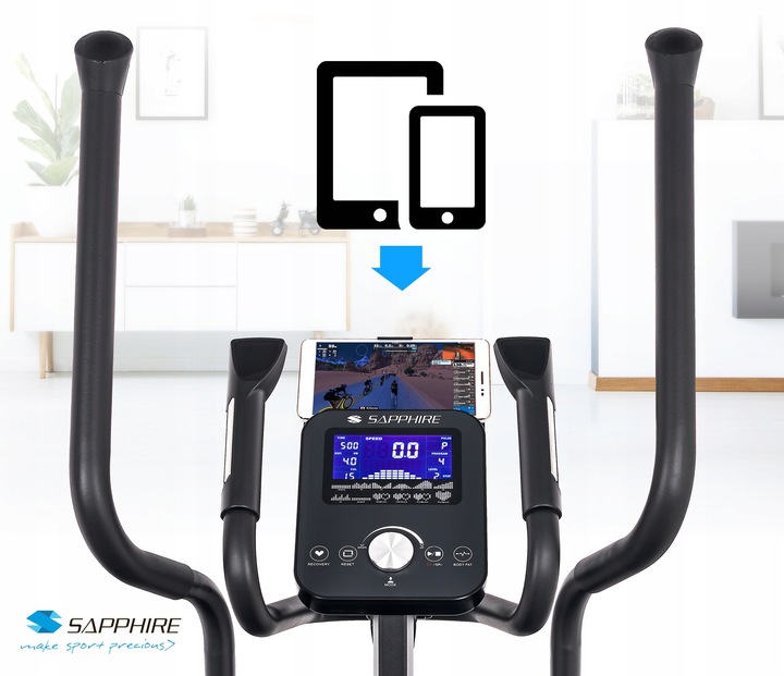 Orbi-trek TRENAŻER eliptyczny KONAX ELEKTROMAGNETYCZNY APLIKACJE do 150KG