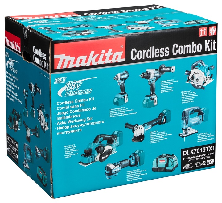ZESTAW COMBO LTX 18V 2*5.0AH DLX7019TX1 MAKITA