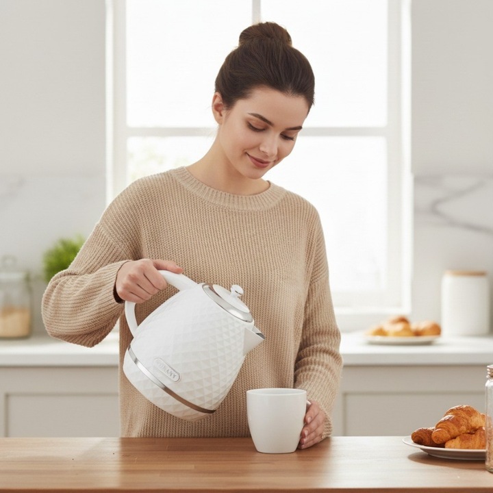 Czajnik Elektryczny Bezprzewodowy 1,7 L | 2200 W | Mocny | Filtr |