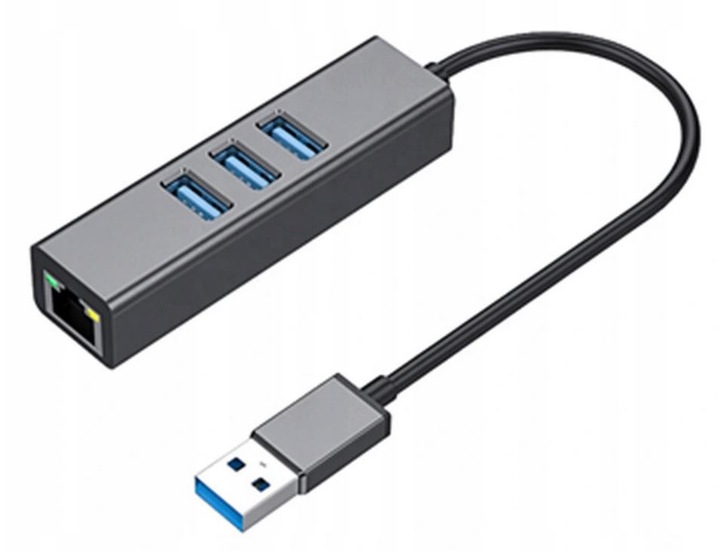 KARTA SIECIOWA HUB USB 3.0 GIGABIT LAN 1000Mb RJ45