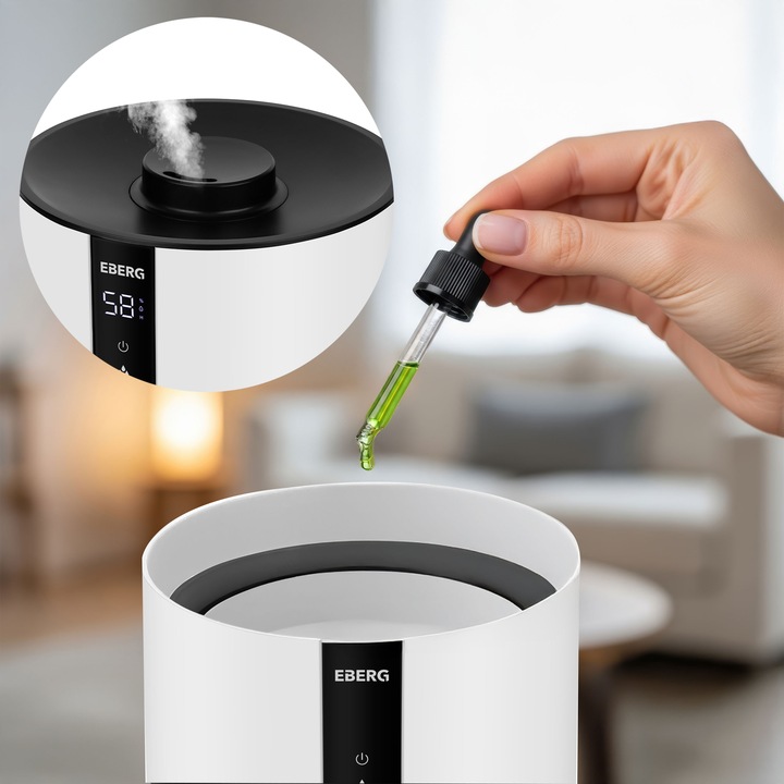 Nawilżacz powietrza dyfuzor HILO aromaterapia 35h pilot lampka LED