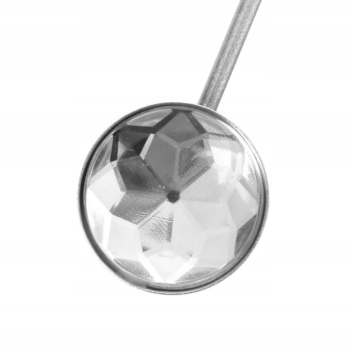 ZEGAR ŚCIENNY KRYSZTAŁKI SREBRNY SŁOŃCE DUŻY STYLOWY NA ŚCIANĘ CRISTAL 50cm