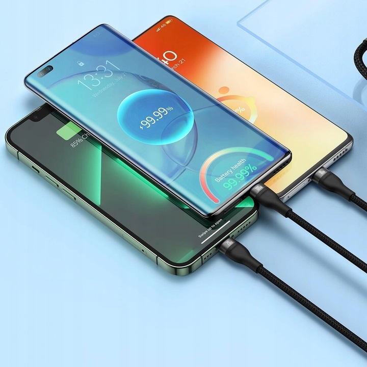 Baseus Flash Series II kabel USB Typ C - USB Typ C / Lightning / micro USB