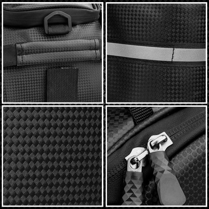 SAKWA ROWEROWA TORBA NA BAGAŻNIK ROWER ODBLASKOWA KUFER POJEMNA USZTYWNIANA