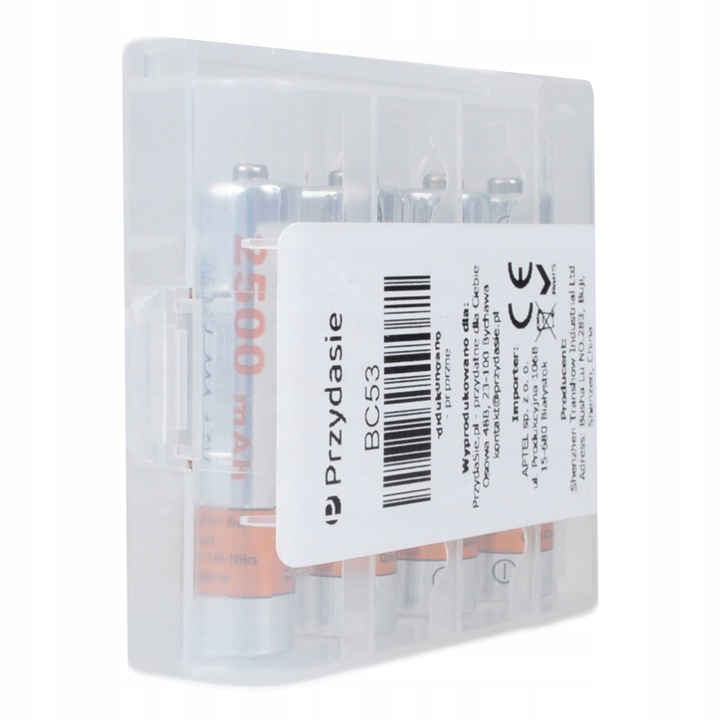 AKUMULATORKI AAA 2500mAh NiMH WYSOKA POJEMNOŚĆ DO RÓŻNYCH URZĄDZEŃ 4