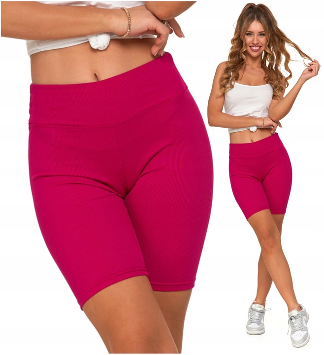 Kolarki Szorty Krótkie Getry Legginsy Prążkowane Modny Kolor MORAJ S/M