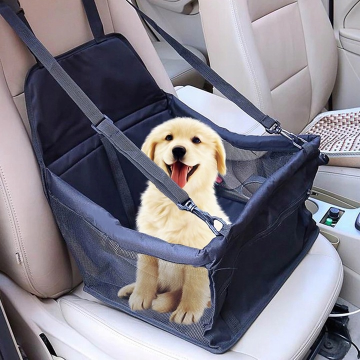Transporter samochodowy dla psa fotel fotelik dla psa na siedzenie czarny