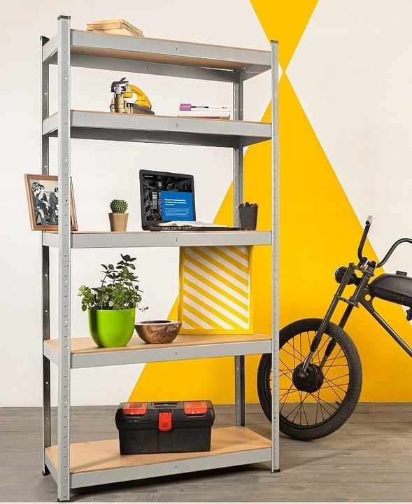 Regał metalowy MALOWANY 180x75x40 175kg/5p TM SMART REGALY