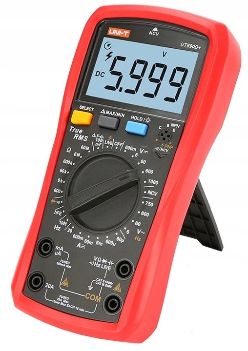 MIERNIK multimetr TrueRMS 20 NCV hFe UNI-T UT890D+