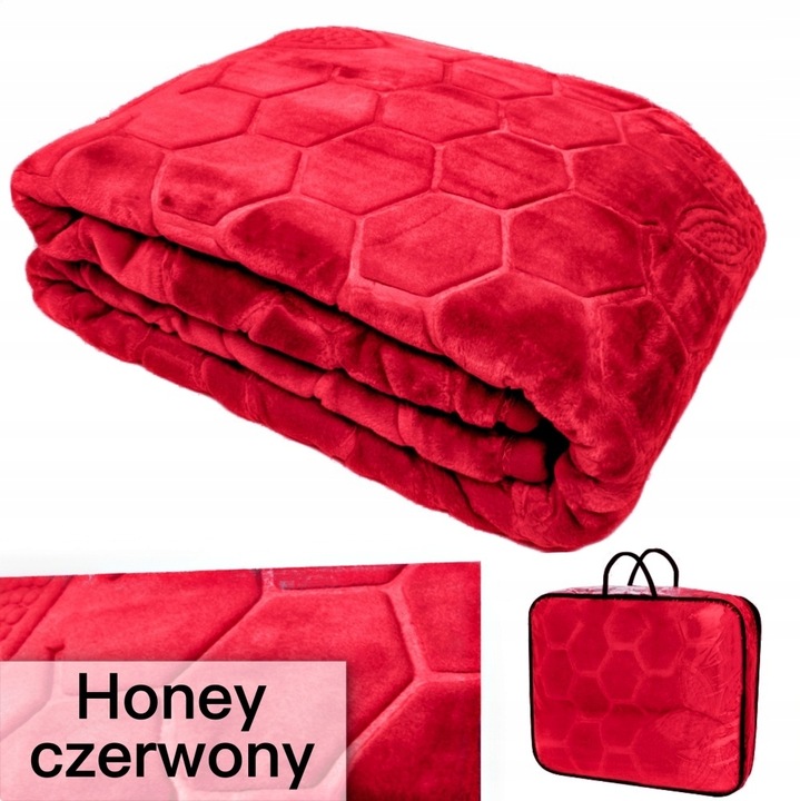 GRUBY KOC AKRYLOWY NARZUTA NA ŁÓŻKO NA KANAPE NAROŻNIK CIEPŁY PLED WALIZKA