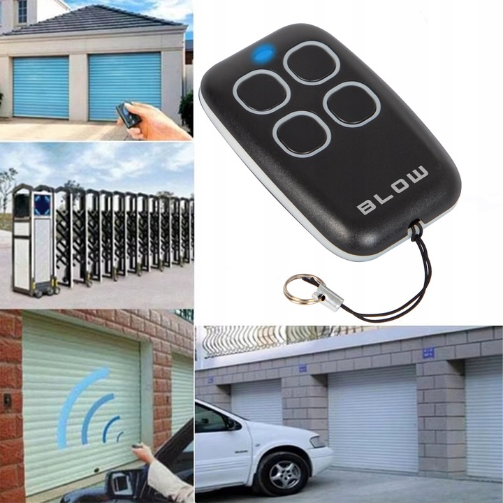 PILOT DO BRAMY UNIWERSALNY SAMOKOPIUJACY ALARM ROLET 433MHz 4 KANAŁOWY