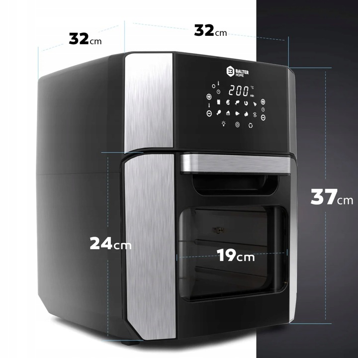 Frytkownica beztłuszczowa Balter HL-1200 12 L