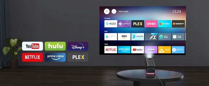 PROJEKTOR HY320 MINI RZUTNIK PRZENOŚNY ANDROID HD SMART TV NAJNOWSZA WERSJA