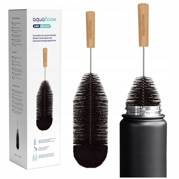 SZCZOTKA DO CZYSZCZENIA BUTELEK SATURATORA CZARNA WYCIOR CZYŚCIK
