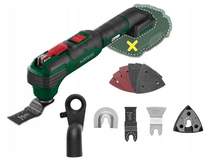 NARZĘDZIE WIELOFUNKCYJNE AKUMULATOROWE MULTITOOL PARKSIDE PAMFW 20-lI