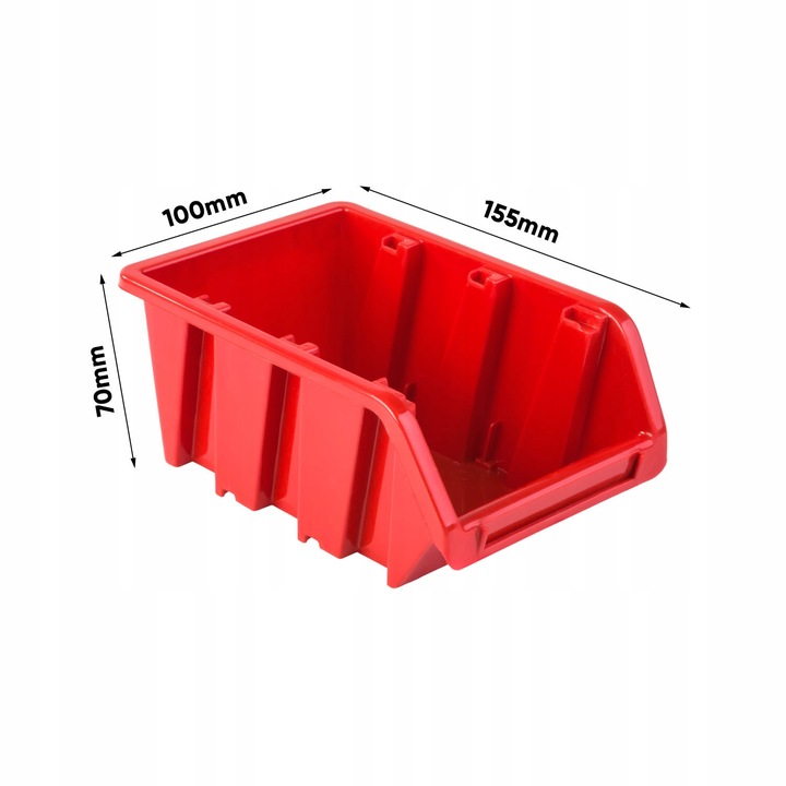 Kuweta pudełko organizer 20x NP6 czerwone