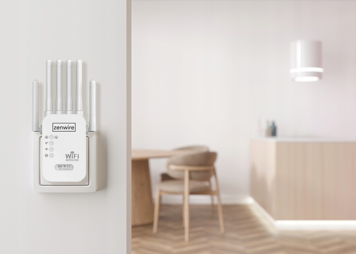 Mocny Wzmacniacz Sygnału Zasięgu Sieci Wifi 5G Repeater Zewnętrzny Extender