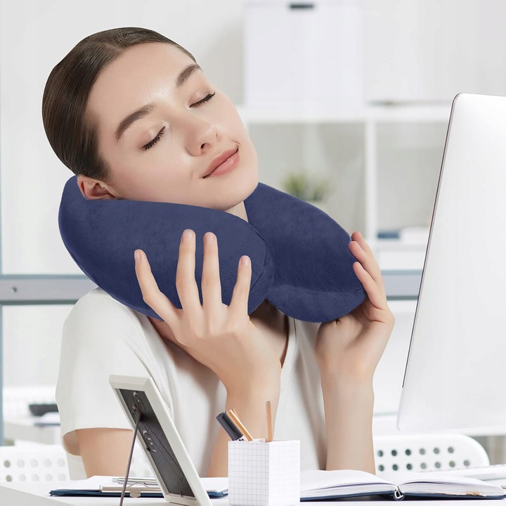 Poduszka Podróżna Turystyczna do Samolotu Zagłówek pod Głowę do Auta