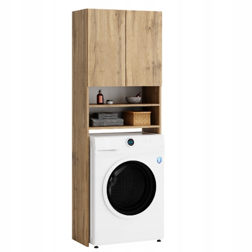 REGAŁ ŁAZIENKOWY SZAFKA NAD PRALKE WOTAN 4 PÓŁKI