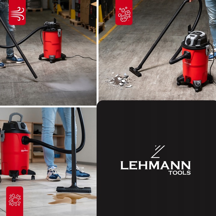 ODKURZACZ PRZEMYSŁOWY BEZWORKOWY GNIAZDO Z OTRZĄSACZEM PYŁU GIPSU