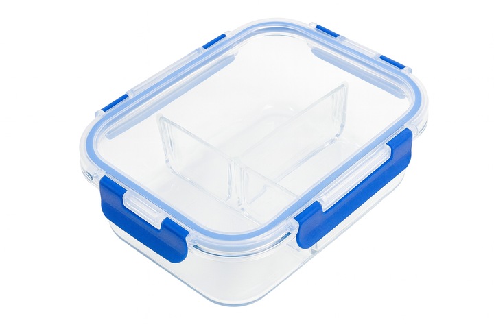 LUNCHBOX POJEMNIK SZKLANY NA ŻYWNOŚĆ 3-komorowy śniadaniówka 1050 ml