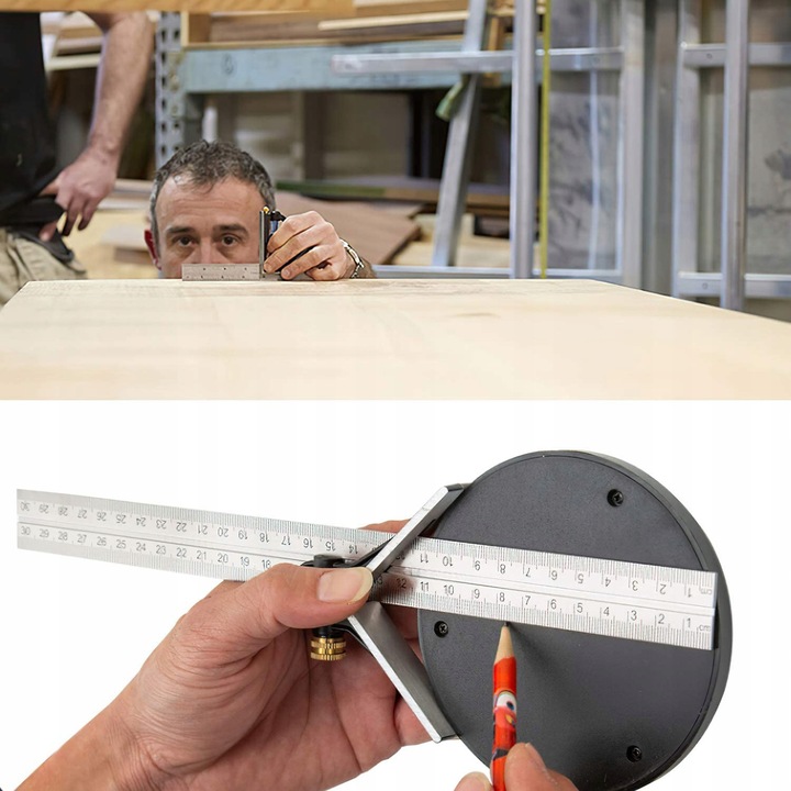 KĄTOMIERZ LINIAŁ PRZYMIAR LIBELKA KĄTOWNIK WIELOFUNKCYJNY 300 MM