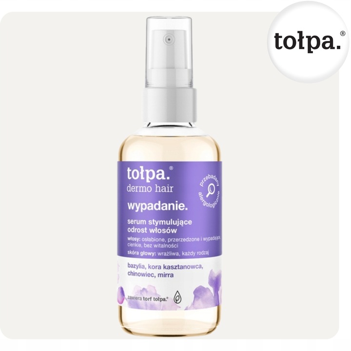 Serum Stymulujące Odrost Włosów Przeciw Wypadaniu Łysieniu 100 ml Tołpa