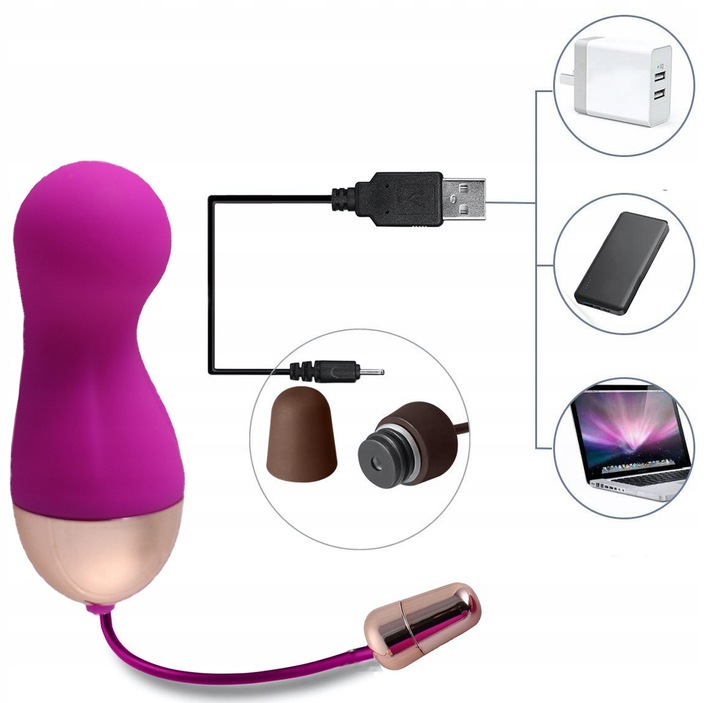 JAJKO WIBRUJĄCE WIBRATOR DAMSKI JAJECZKO DOPOCHWOWE Z PILOTEM BEZPRZEWODOWE