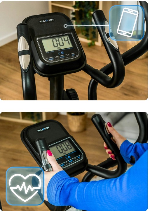 Trenażer eliptyczny 110kg rower magnetyczny orbi-trek solidny stacjonarny