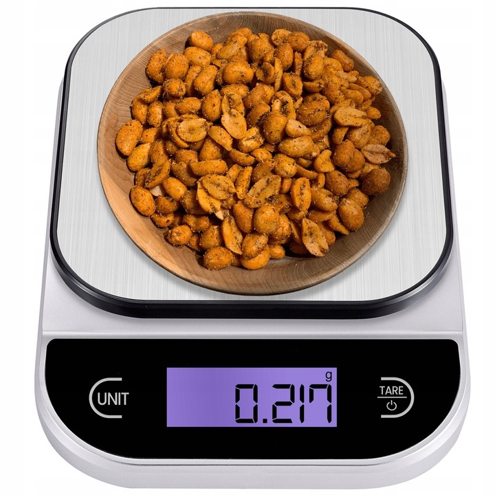 WAGA KUCHENNA 1G - 5KG DOTYKOWE PRZYCISKI ELEKTRONICZNA TIMER