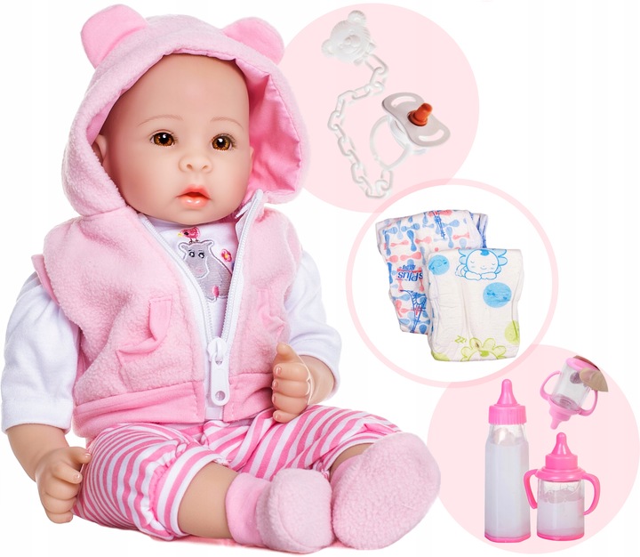 Lalka bobas interaktywna SMOCZEK PAMPERSY BUTELKI