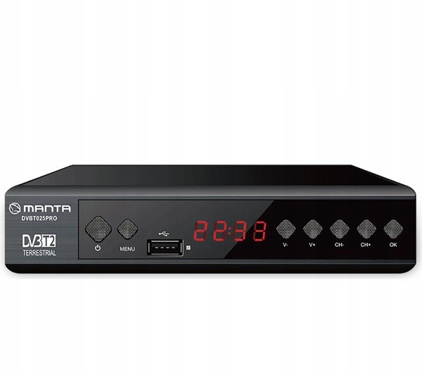 TUNER DEKODER DVBT2 DVBT 2 TV NAZIEMNEJ PILOT FHD HEVC H.265 HDMI PVR