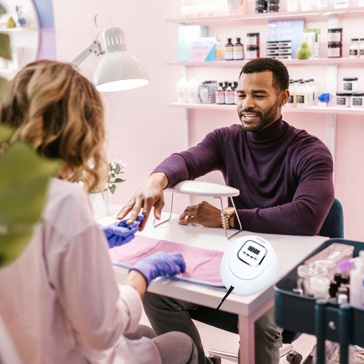 LAMPA DO PAZNOKCI SUN X5 MAX UV LED DO HYBRYD ŻELI MOCNA 80W HYBRYDY