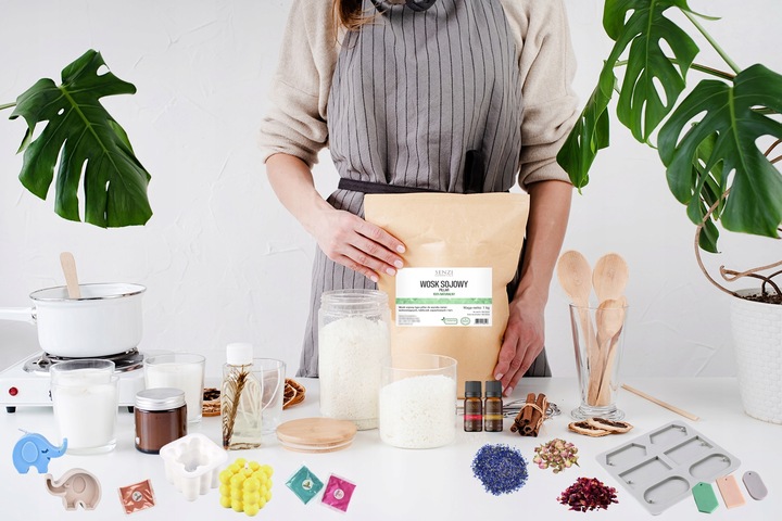 Wosk Sojowy PILLAR Świece Wolnostojące 100% Naturalny Pastylki DIY 5 x