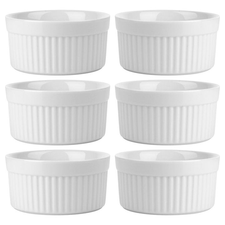 6x Kokilki ZAPIEKANIA żaroodporne miski miseczki naczynia ceramiczne