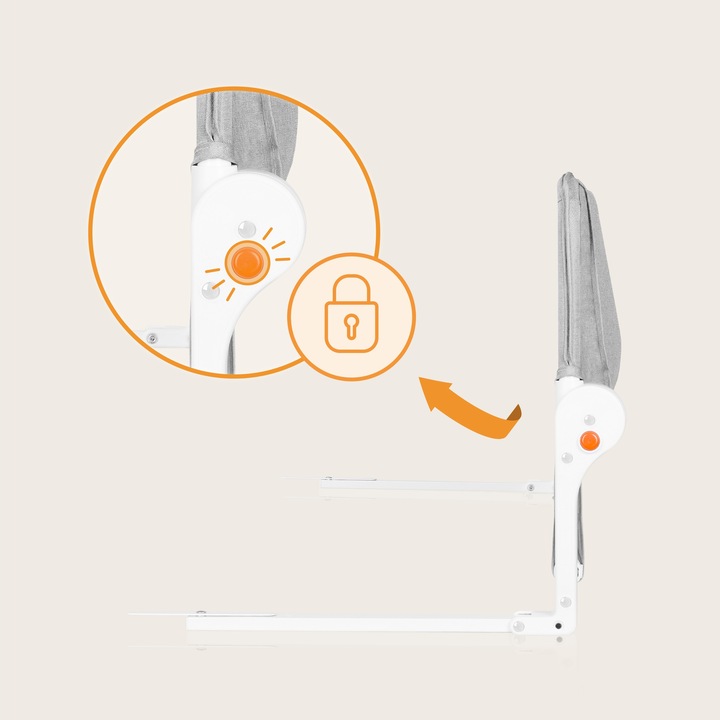 Barierka do łóżka BRAMKA OCHRONNA BLOKADA zabezpieczenie 150x42