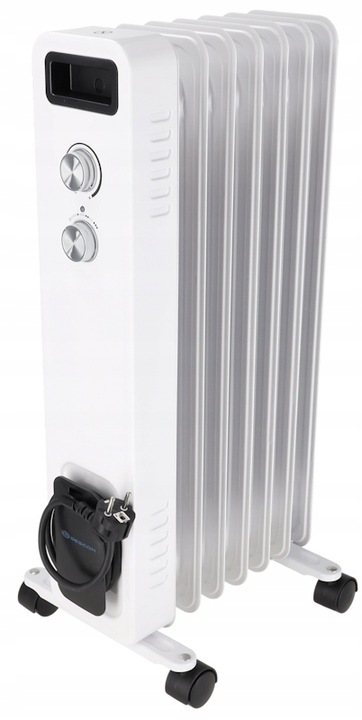 Grzejnik elektryczny Olejowy Termostat 1500W 7 Żeber Energooszczędny