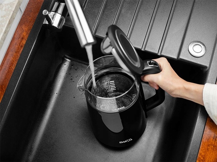 CZAJNIK ELEKTRYCZNY BEZPRZEWODOWY 1,7l 2200W SZKLANY REGULACJA