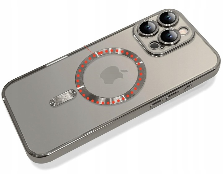 Etui case do iPhone 16 Pro tytan naturalny do MagSafe ochrona aparatów