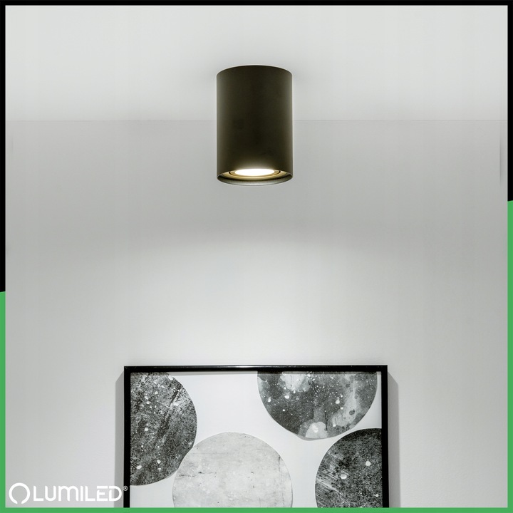 Oprawa Halogenowa Sufitowa Tuba LED GU10 Ruchoma Spot Lampa Natynk