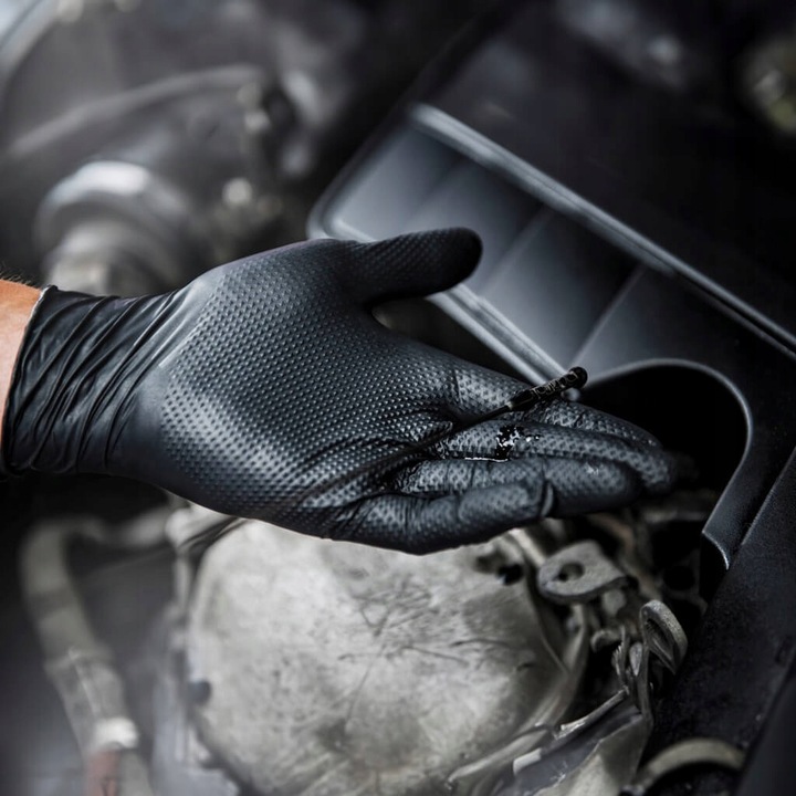 Rękawice Nitrylowe Mercator GOGRIP BLACK Czarne a50 L