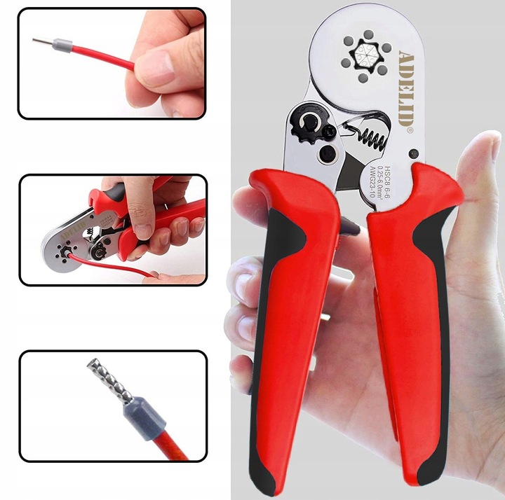 ZACISKARKA PRASKA TULEJEK DO KABLI SZEŚCIOKĄTNA