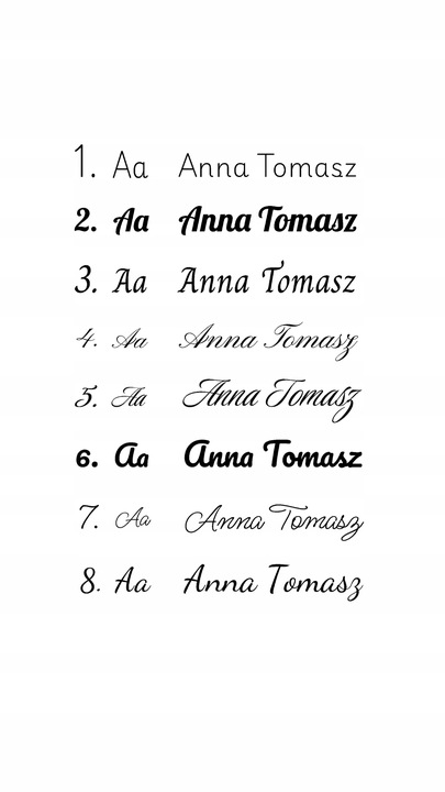 NAKLEJKA NA LUSTRO naklejki personalizowane na wesele ślub imprezę urodziny