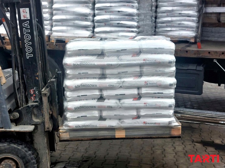 SÓL DROGOWA 25kg Przeciw GOŁOLEDZI na Parkingi Drogi Chodniki Chlorek