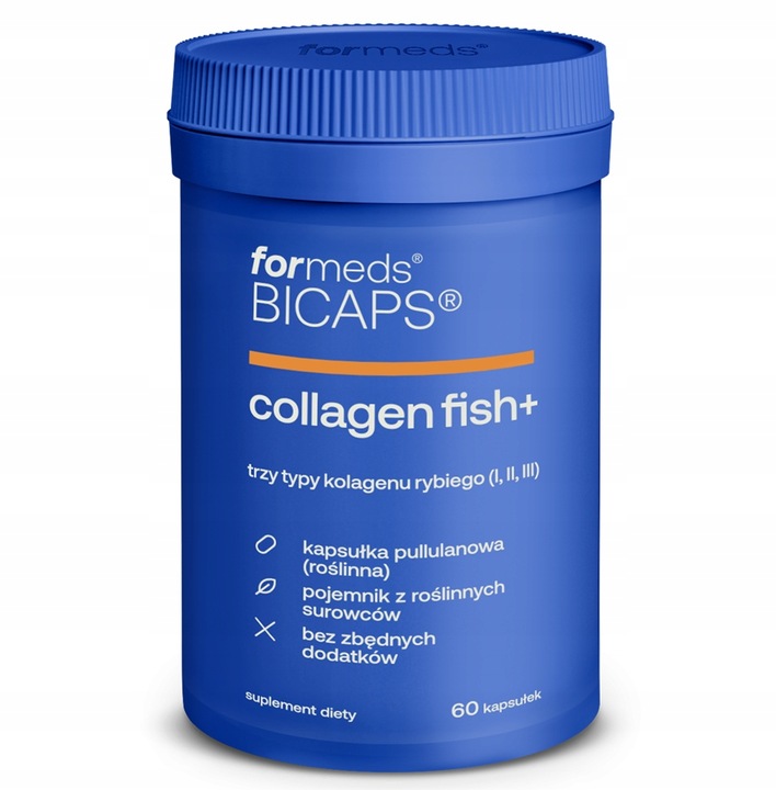 ForMeds BICAPS COLLAGEN FISH+ Kolagen rybi kwas hialuronowy SKÓRA stawy