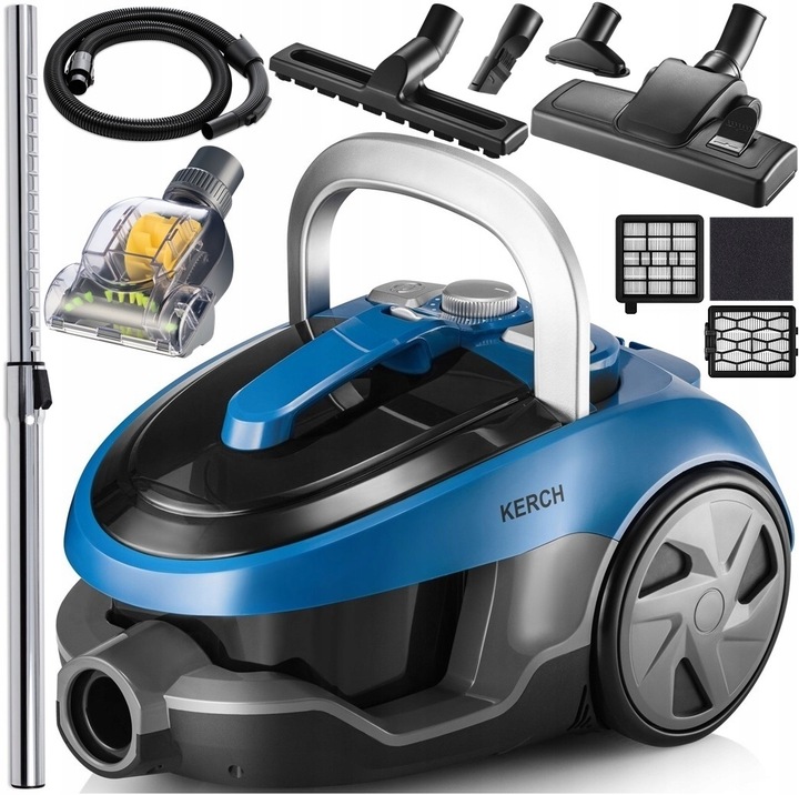 ODKURZACZ CYKLONOWY BEZWORKOWY KERCH MASTER 3999W 2.5L +TURBOSZCZOTKA