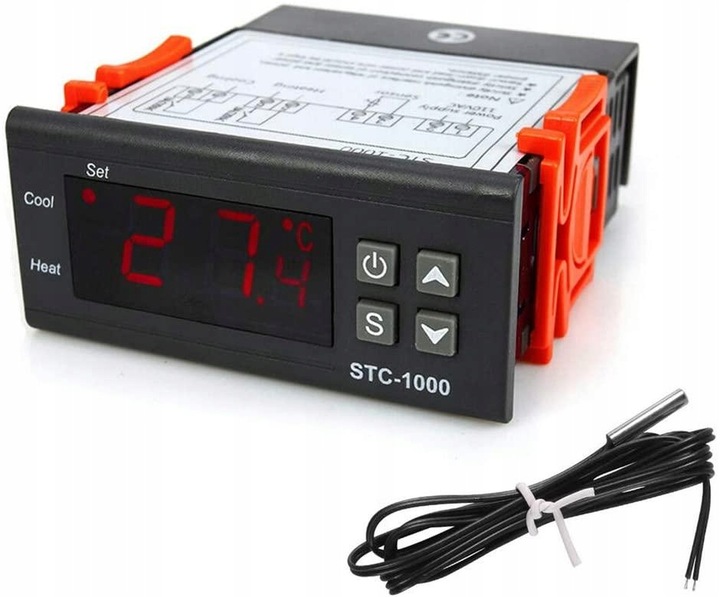 Regulator temperatury STC-1000 z czujnikiem sterownik termostat 230V